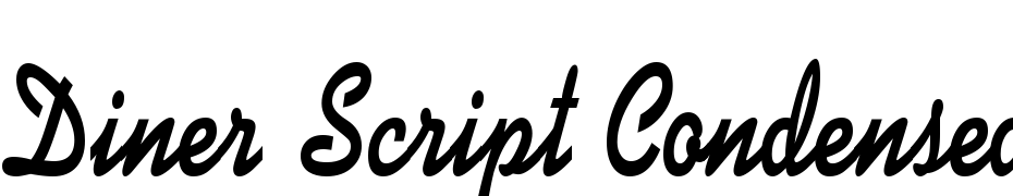 Diner Script Condensed cкачати шрифт безкоштовно